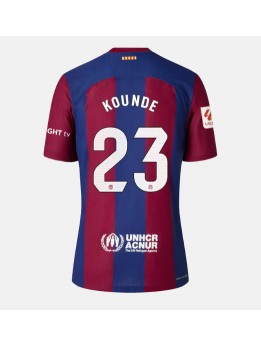 Ženski Nogometna dresi replika Barcelona Jules Kounde #23 Domači 2023-24 Kratek rokav